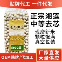 【中等】廠家批發(fā)蓮子湘蓮500g湖南湘潭特產原產地干貨一件代發(fā)